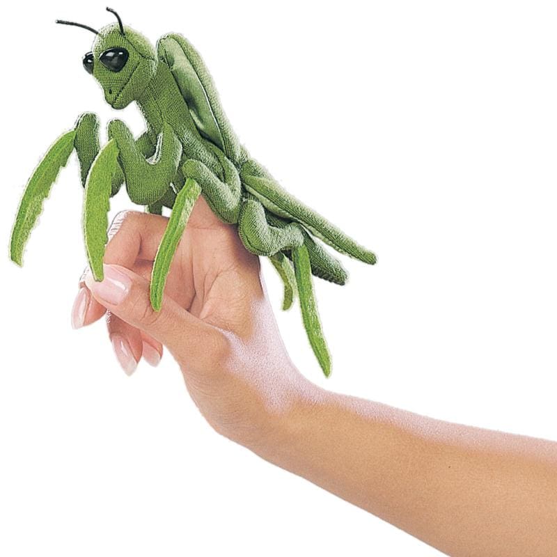 Mini Praying Mantis Finger Puppet - play