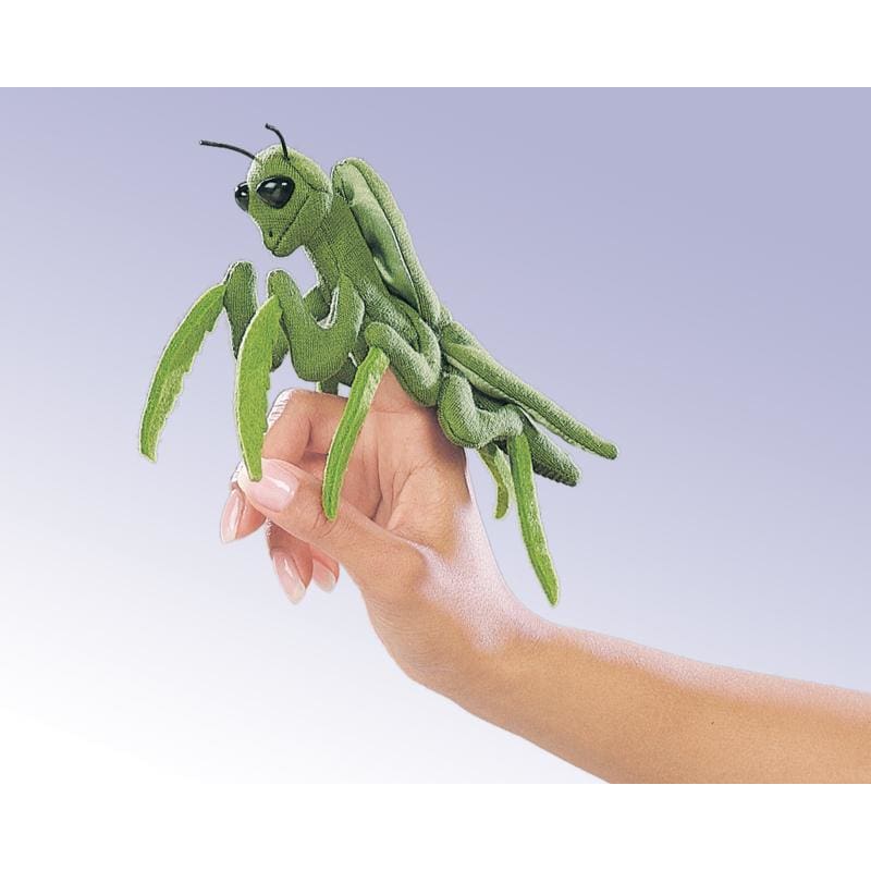 Mini Praying Mantis Finger Puppet - play