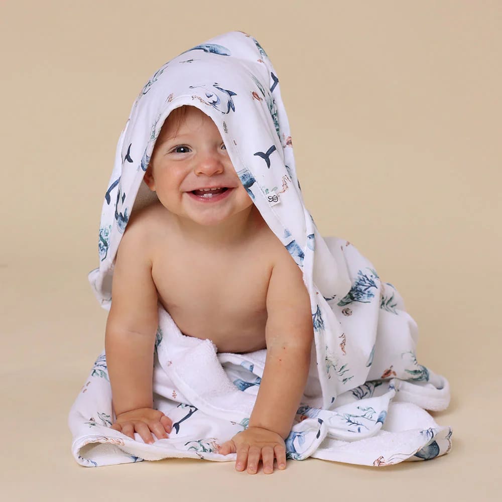 Organic hooded baby towels sale