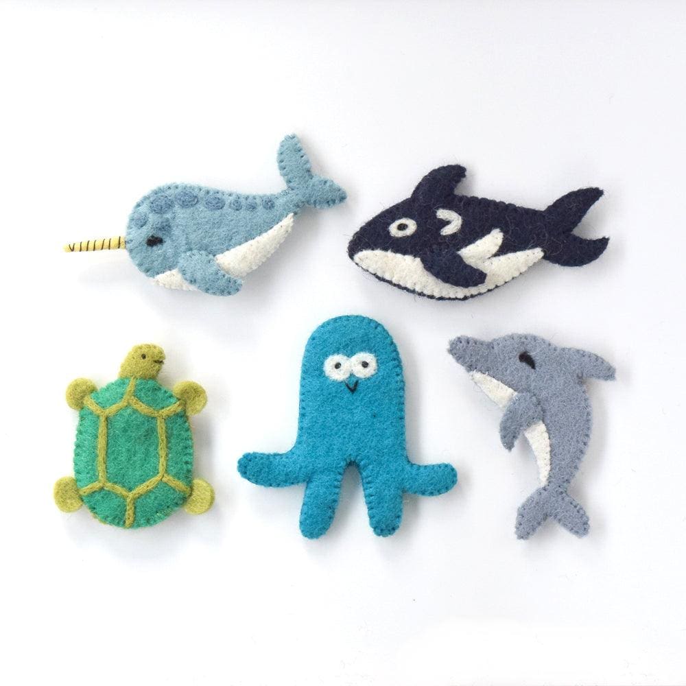 Ocean &amp; Sea Creatures B - Finger Puppet Set - Puppets