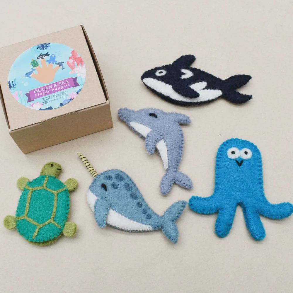 Ocean &amp; Sea Creatures B - Finger Puppet Set - Puppets