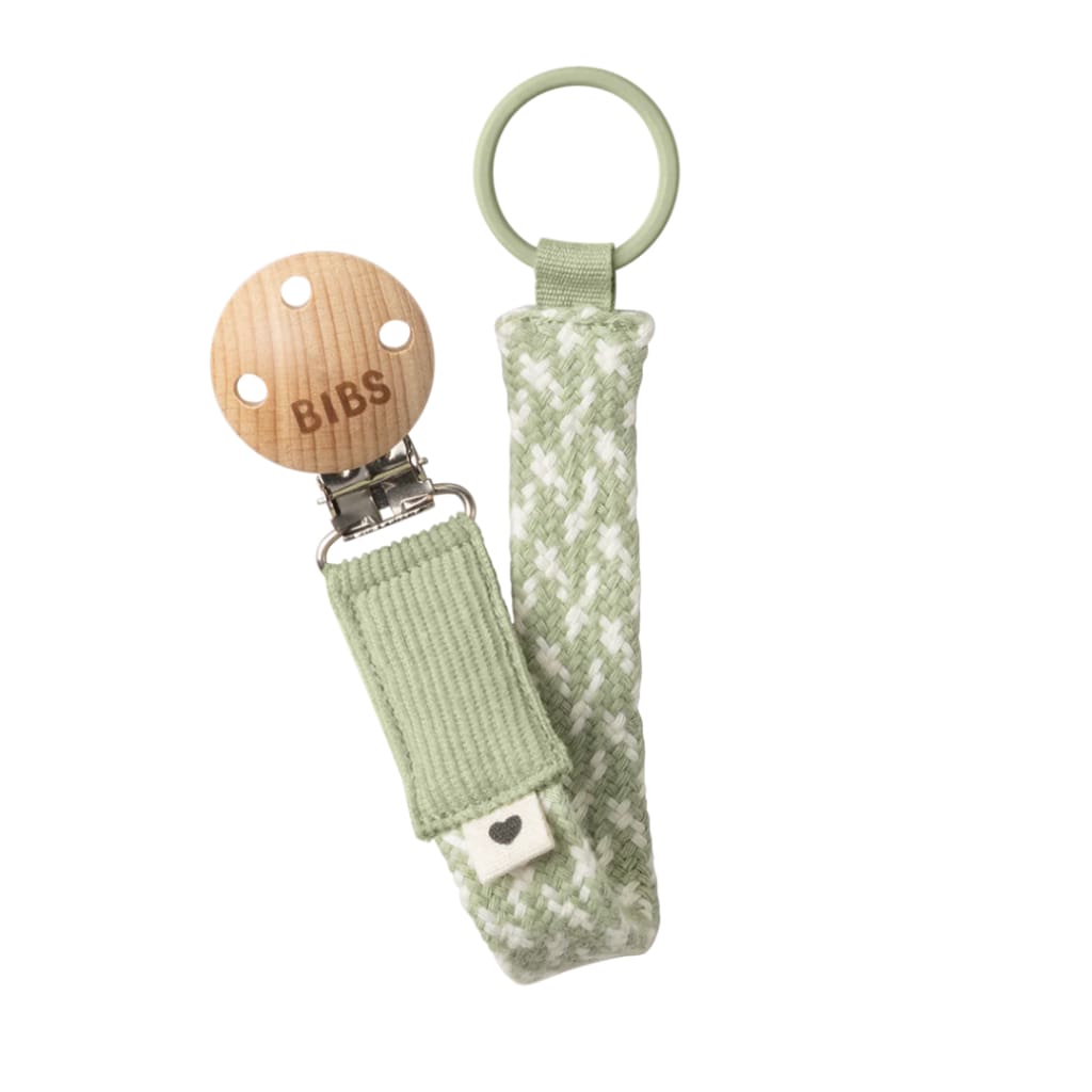 Pacifier Clip - Braid - Sage/Ivory - Baby