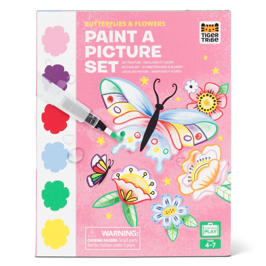 Paint-a-Picture Set - Butterflies &amp; Flowers - Arts &amp; Crafts