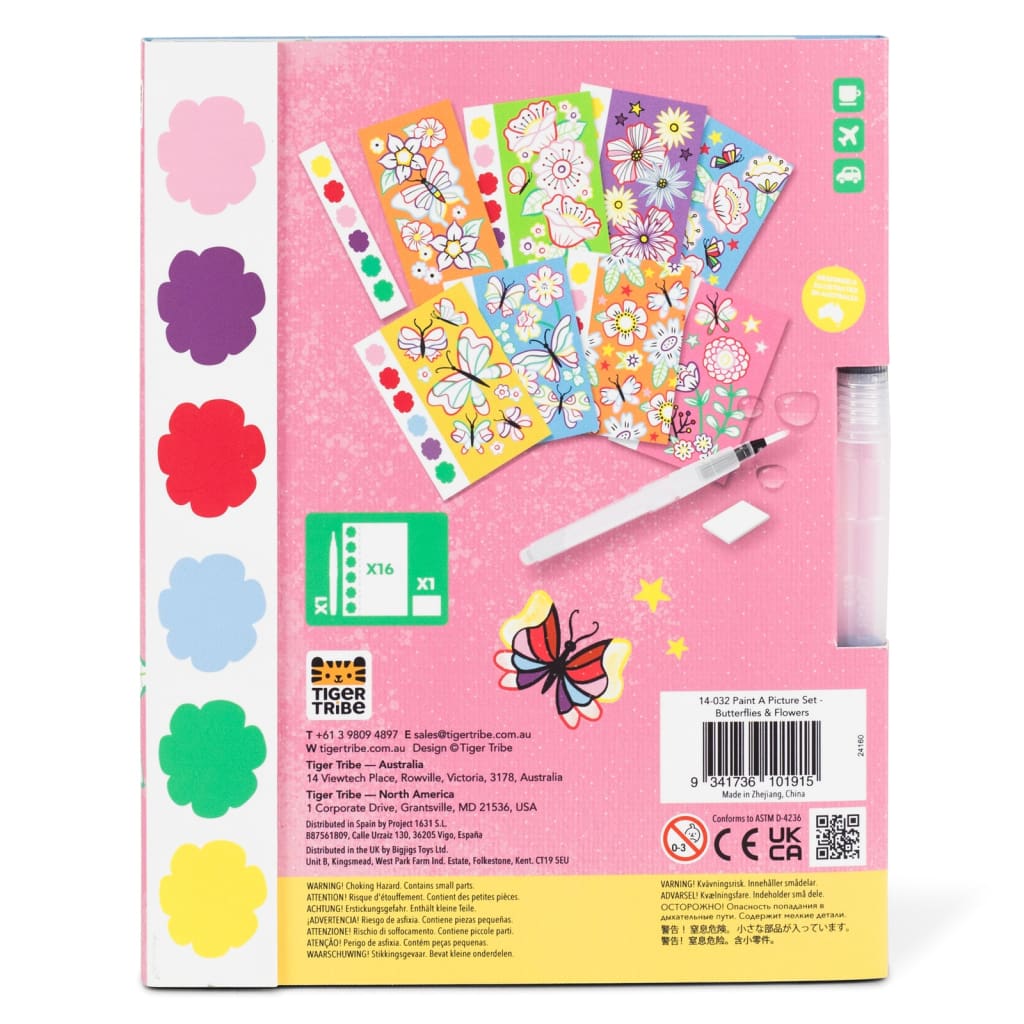 Paint-a-Picture Set - Butterflies &amp; Flowers - Arts &amp; Crafts