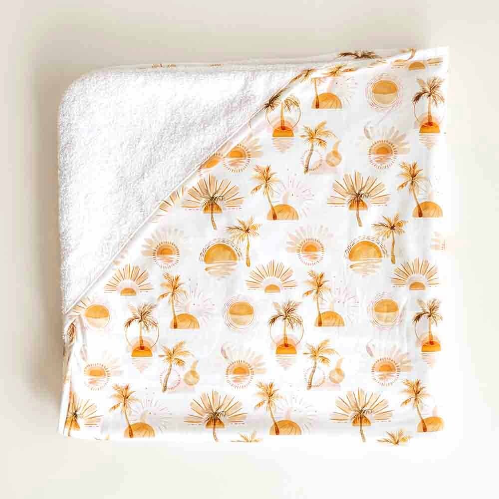 Paradise Organic Hooded Baby Towel - Hooded Towels