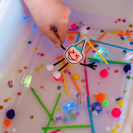 Party Pal - Glo Pals Light-Up Cubes - Bath Toys