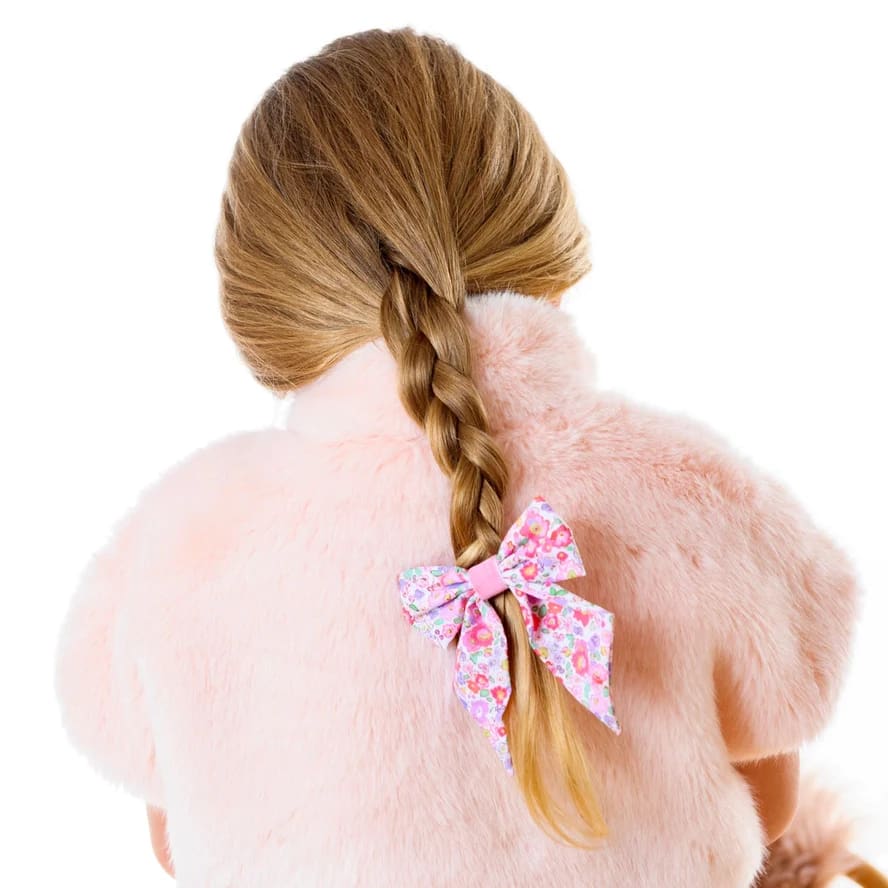 Petite Fleur Bow Hair Clip with Box - Hair Accessories