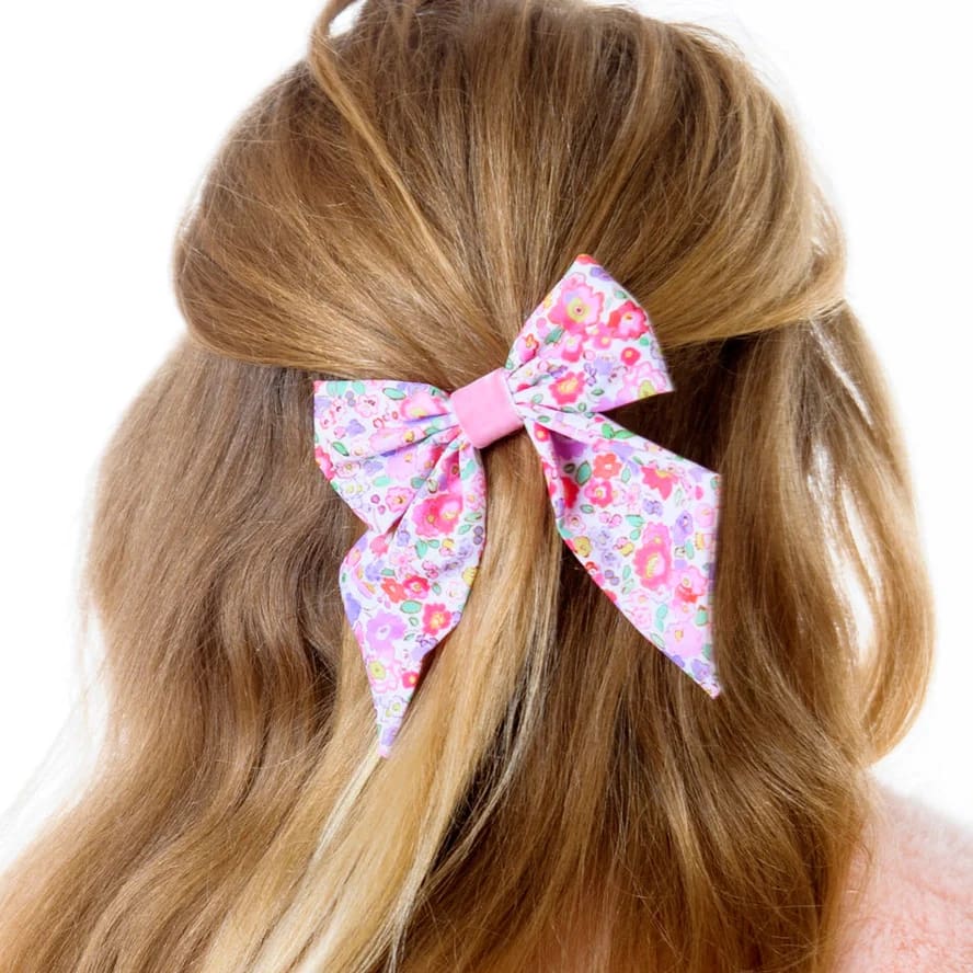 Petite Fleur Bow Hair Clip with Box - Hair Accessories