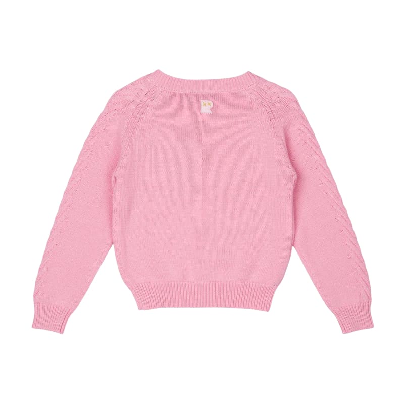 Pink Knit Cardigan - Girls Clothing