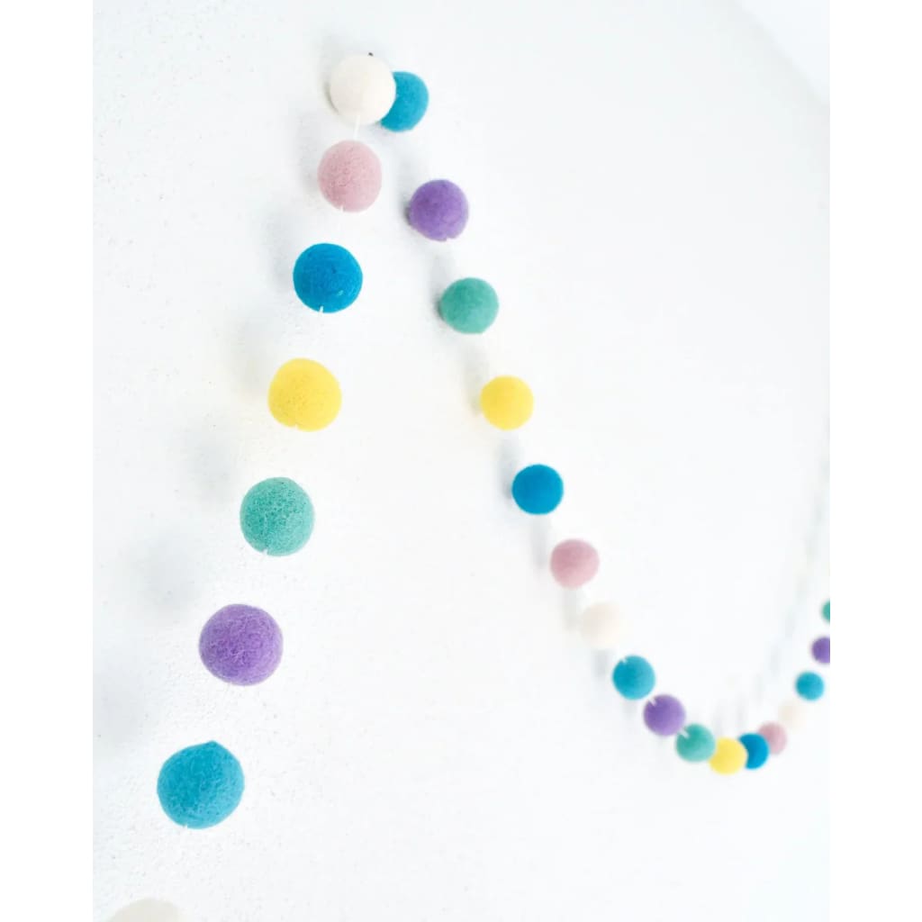 Pompom Ball Garland - Pastel 3 metres - Counting