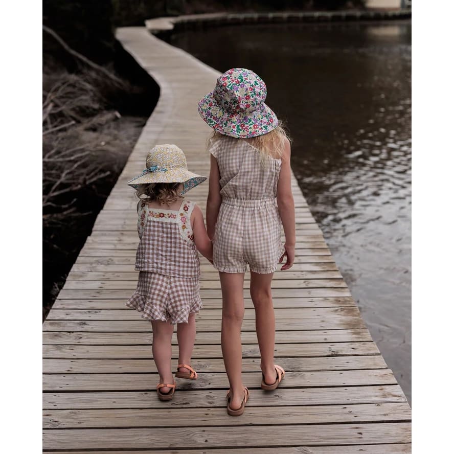 Poppie Wide Brim Reversible Sunhat - Hats