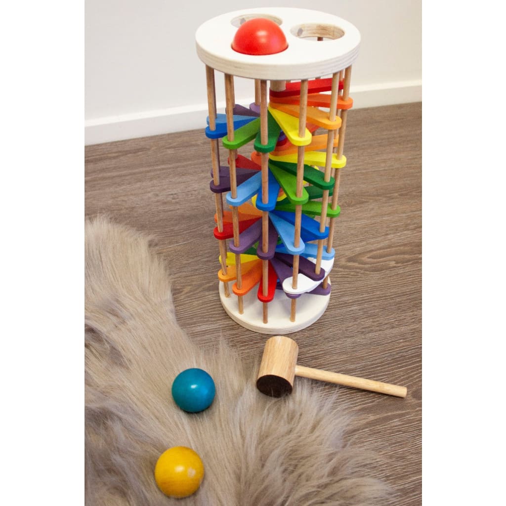 Pound a ball tower - Wooden Toys