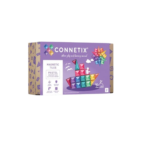 PREORDER - Pastel Starter Pack 64pc - Magnetic Toys