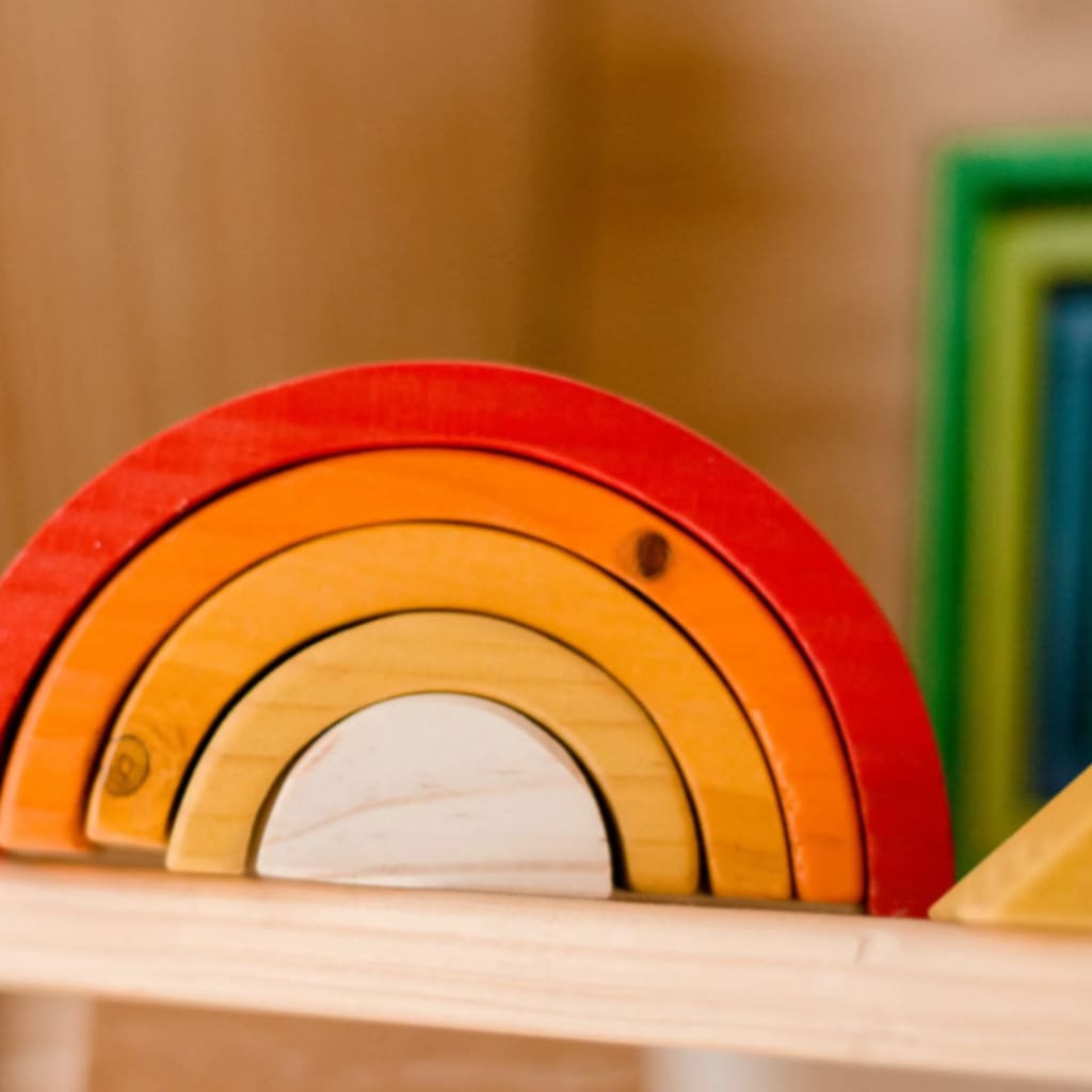 Rainbow Nesting Blocks - Wooden Toys