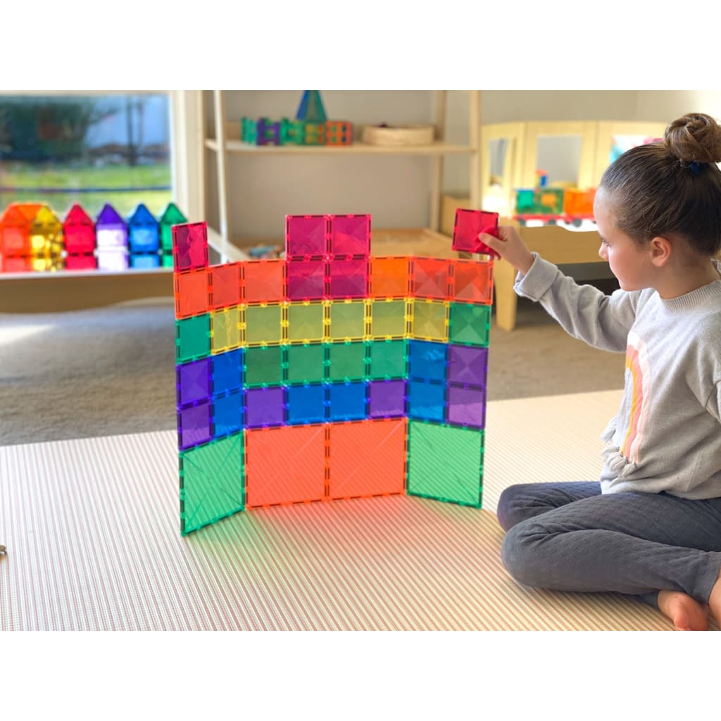 Rainbow Square Pack 40 Piece - Magnetic Toys