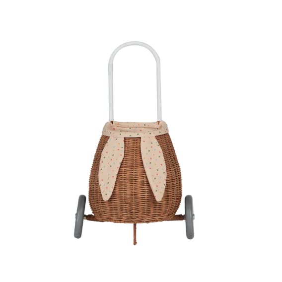 Rattan Bunny Luggy with Lining - Gumdrop
