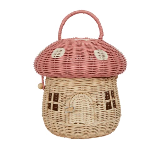 Rattan Mushroom Basket - Musk - Rattan