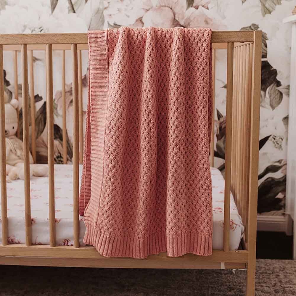 Rosa - Diamond Knit Blanket - Sleep&gt;Blankets
