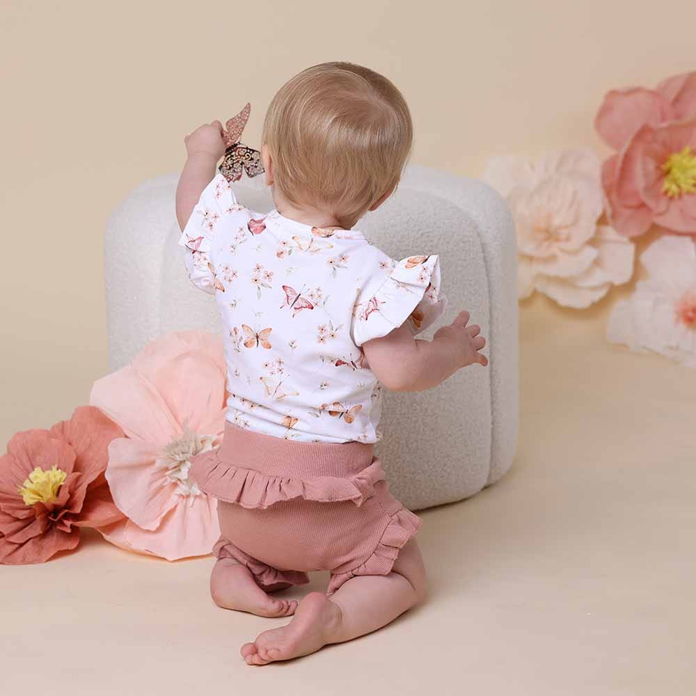 Rose Organic Bloomers - Baby Girl Clothing