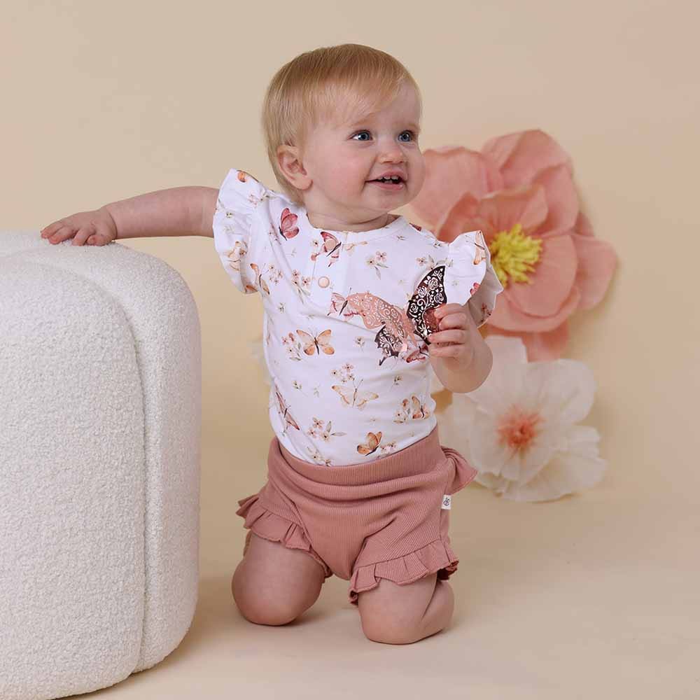 Rose Organic Bloomers - Baby Girl Clothing