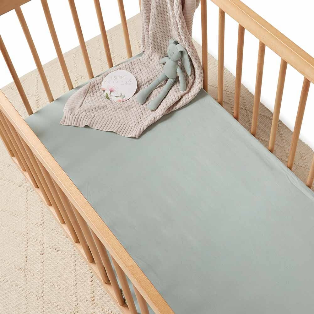 Sage - Fitted Cot Sheet - General