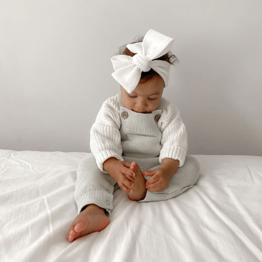 Sage Knit Pocket Overalls - Baby Boy Clothing