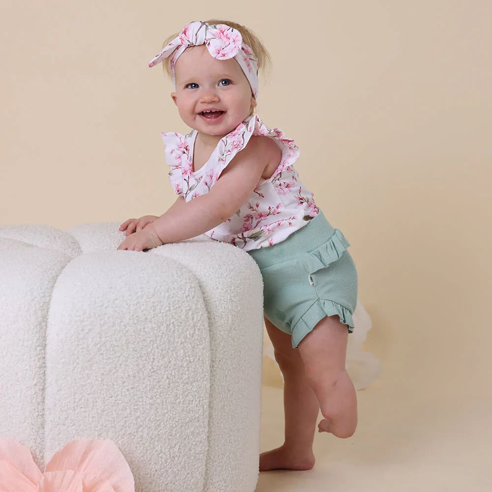 Sage Organic Bloomers - Baby Girl Clothing