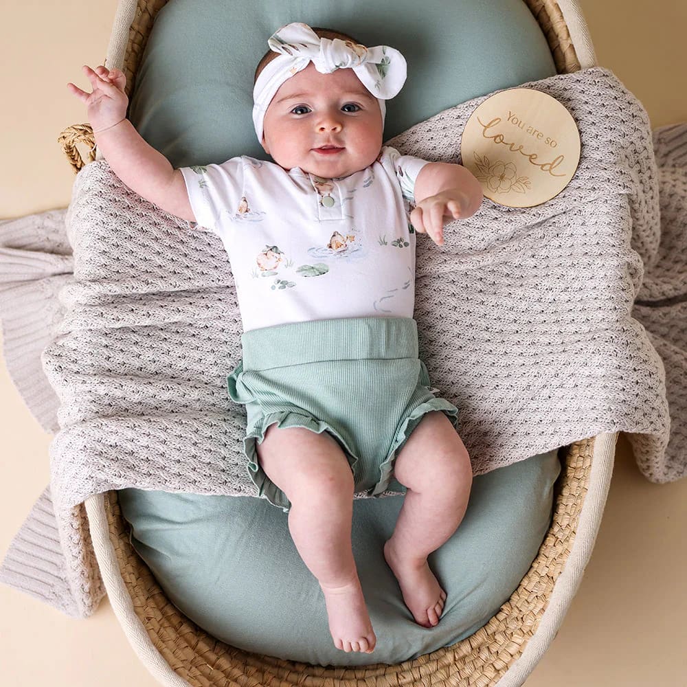 Sage Organic Bloomers - Baby Girl Clothing