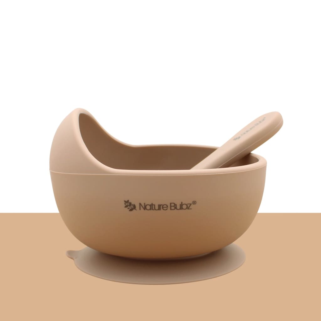 Scoop Bowl &amp; Spoon Set - Taupe - Eating &amp; Drinking