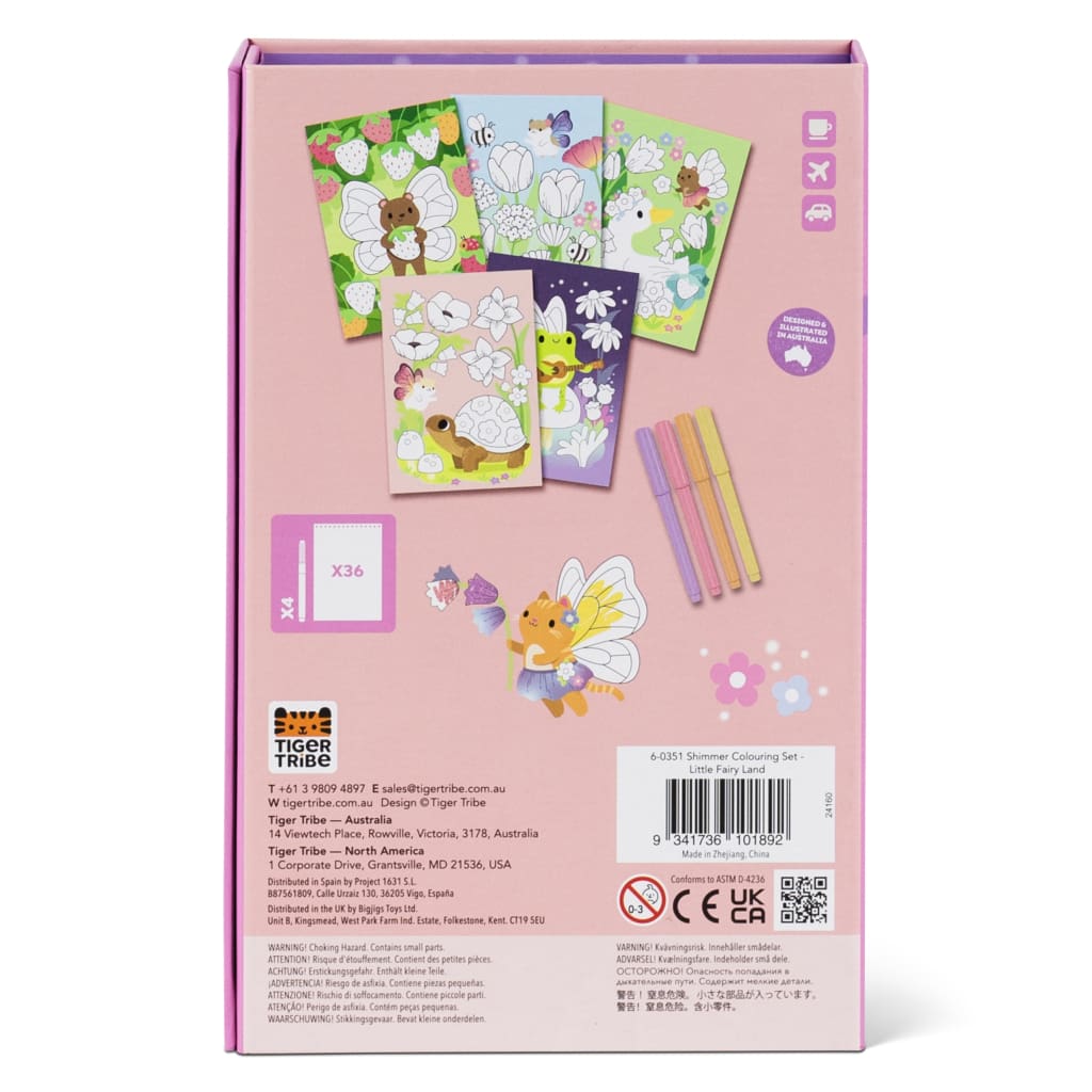 Shimmer Colouring Set - Little Fairy Land - Arts &amp; Crafts