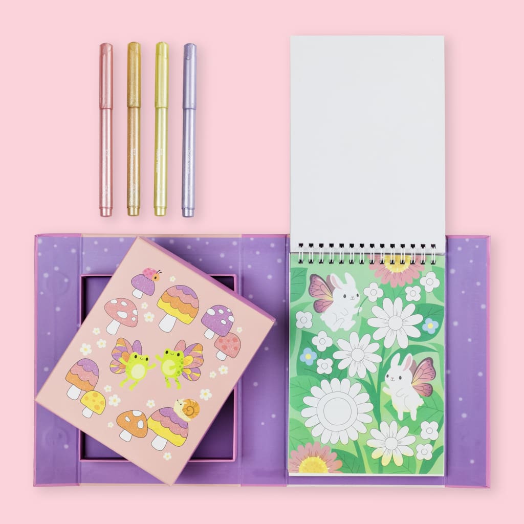 Shimmer Colouring Set - Little Fairy Land - Arts &amp; Crafts