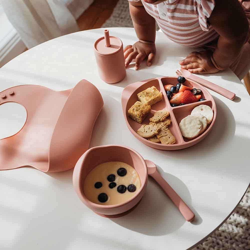 Silicone Meal Kit - Rose Dinner Sets