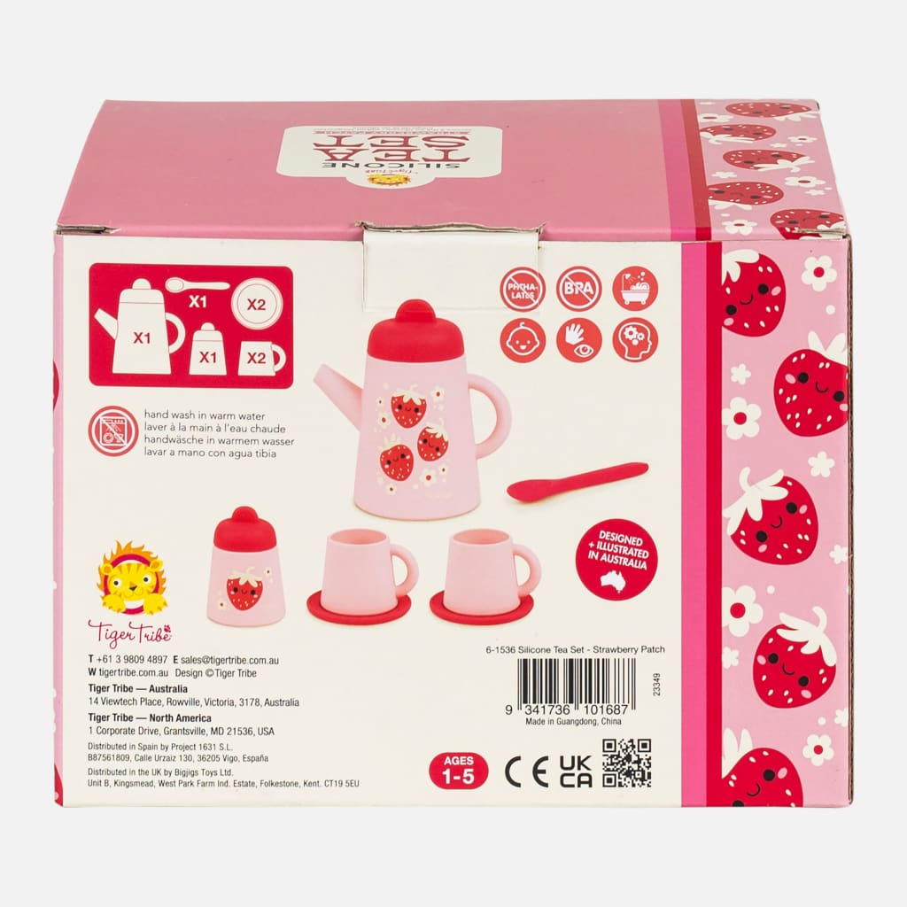 Silicone Tea Set - Strawberry Patch - Play Sets