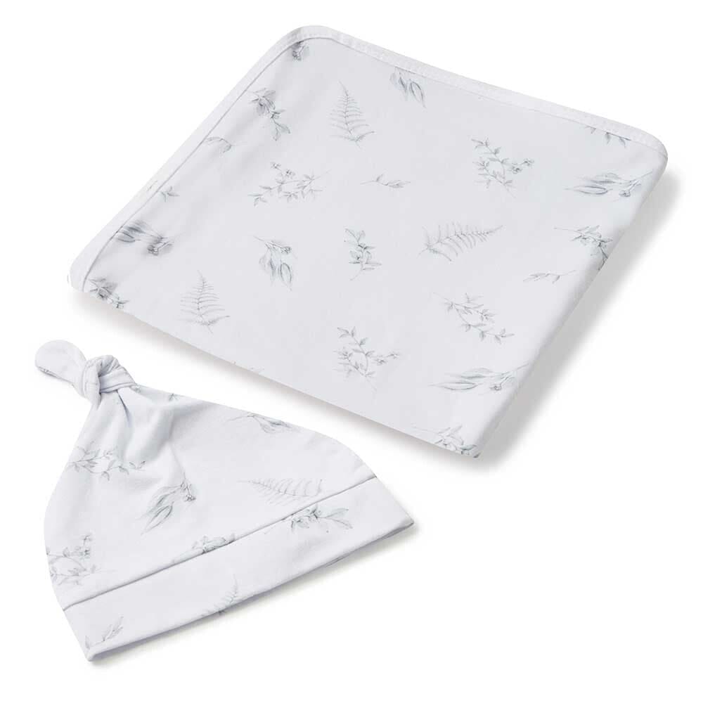 Silver Gum Baby Jersey Wrap & Beanie Set – Little Chiefs Boutique