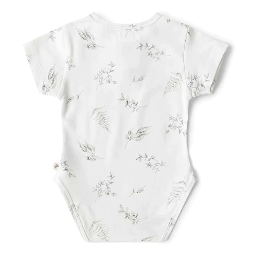 Silver Gum Short Sleeve Organic Bodysuit - Baby Boy Clothing