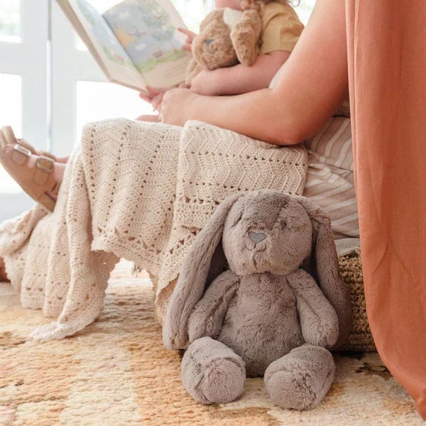 Soft Plush Animals - Byron Bunny Huggie - Earth Taupe - Play&gt;Soft Toys