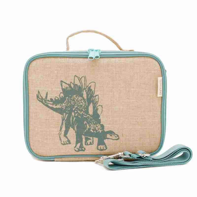 SoYoung Insulated Lunch Box - Green Stegosaurus - Lunch Bags