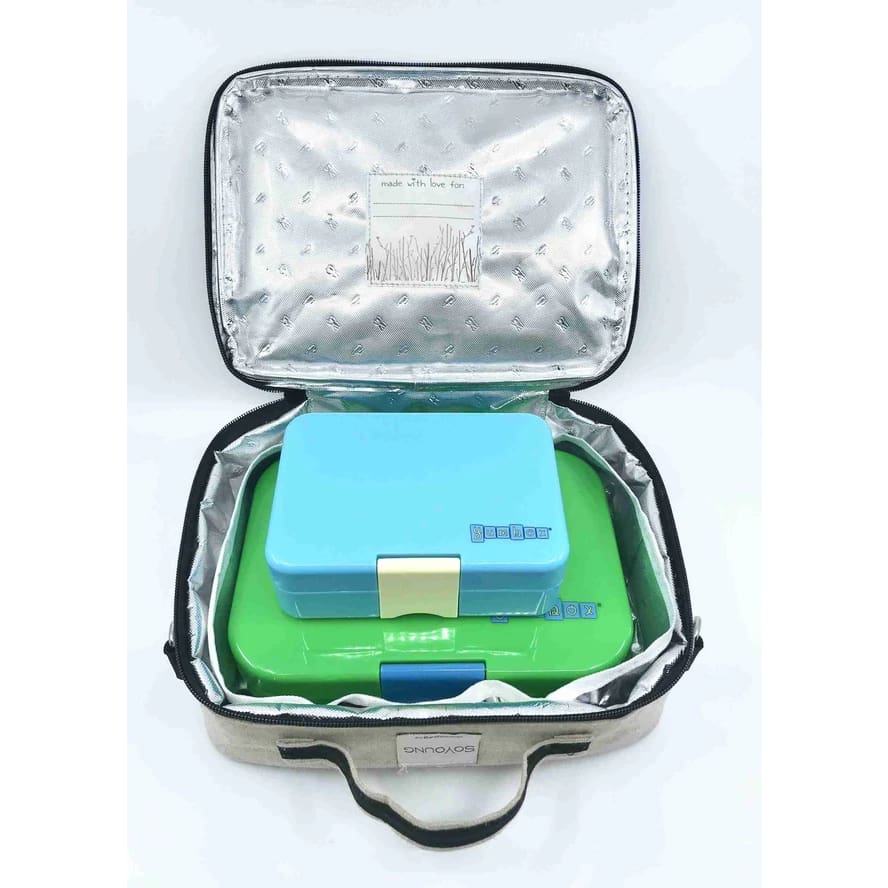 SoYoung Insulated Lunch Box - Green Stegosaurus - Lunch Bags