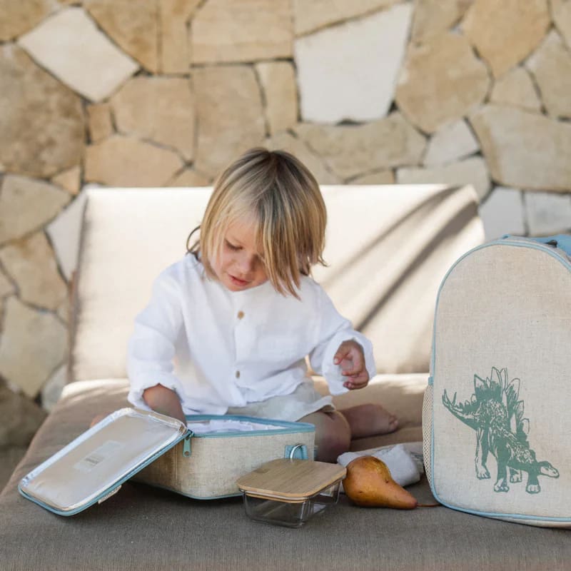 SoYoung Insulated Lunch Box - Green Stegosaurus - Lunch Bags