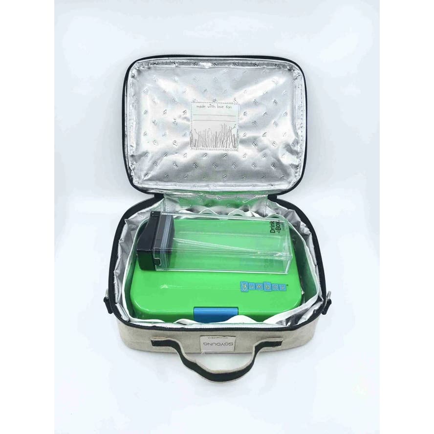 SoYoung Insulated Lunch Box - Green Stegosaurus - Lunch Bags