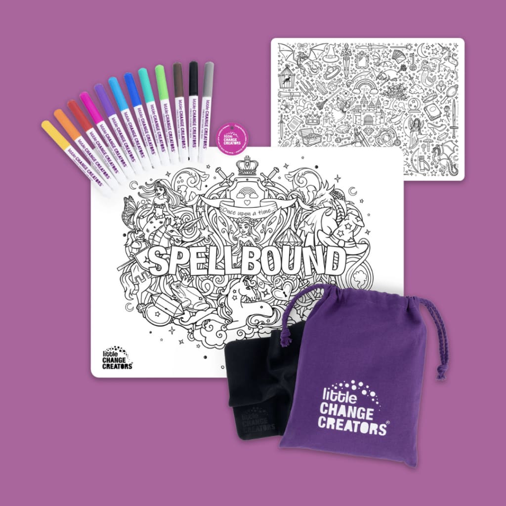 SPELLBOUND Re-FUN-able Colouring Set - Arts &amp; Crafts