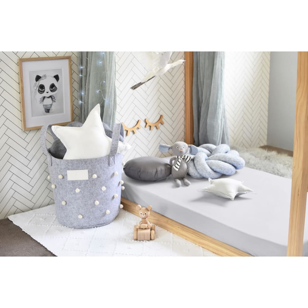 Stone Fitted Cot Sheet - Bedding