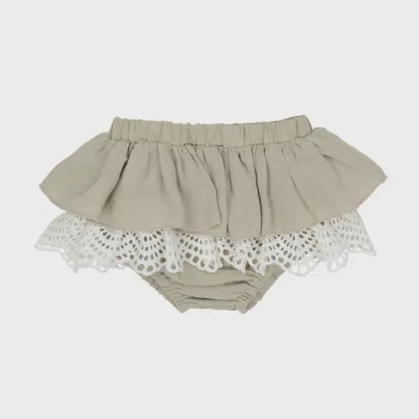 Stone Frilly Bum - Girls Baby Clothing