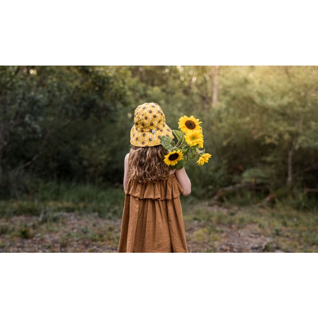 Sunflower Broad Brim Bucket Hat - Ukraine Fundraising - Hats