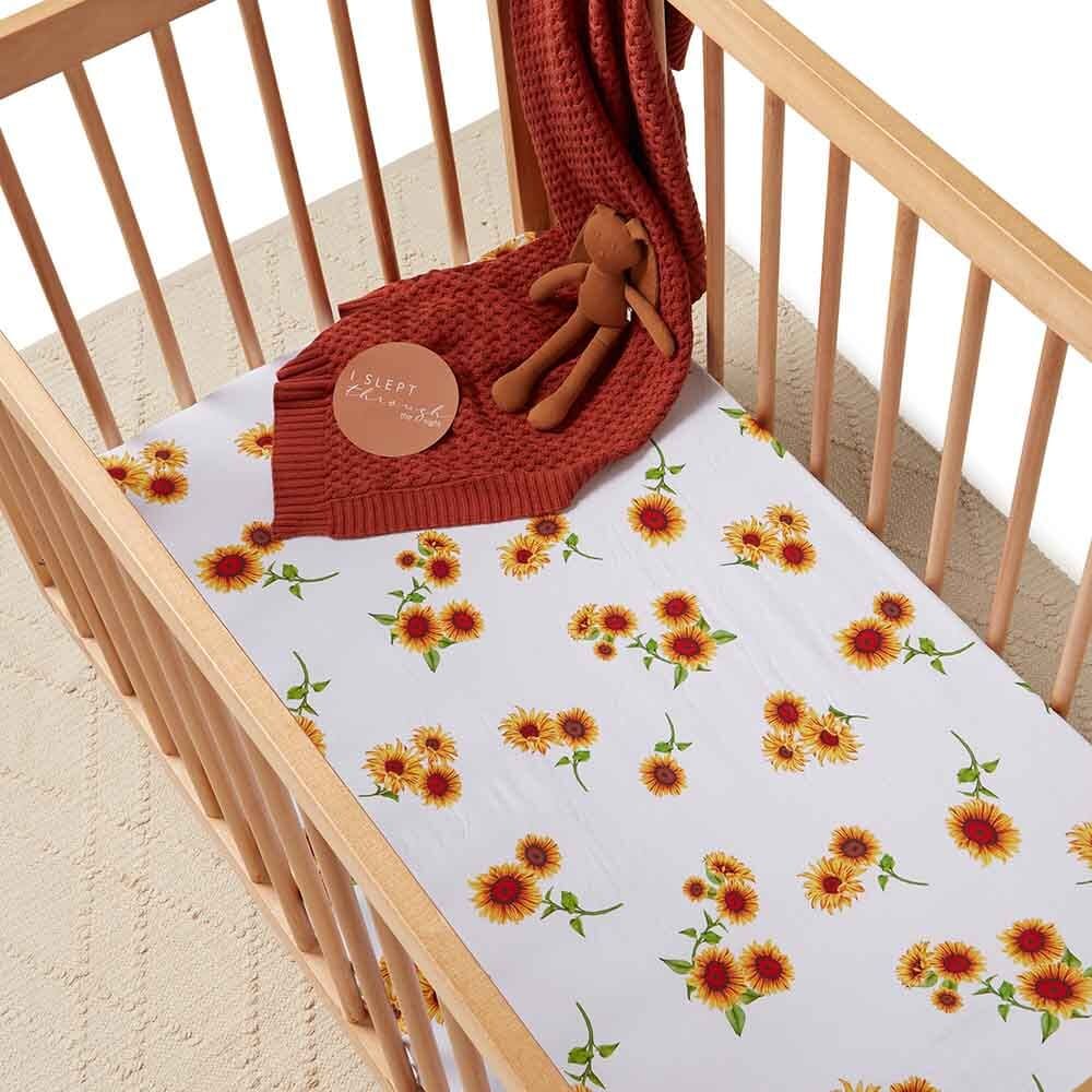 Sunflower - Fitted Cot Sheet - Sleep>Bedding