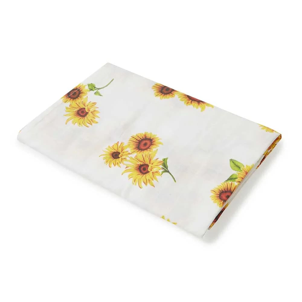 Sunflower Organic Muslin Wrap - Muslins &amp; Swaddle Wraps