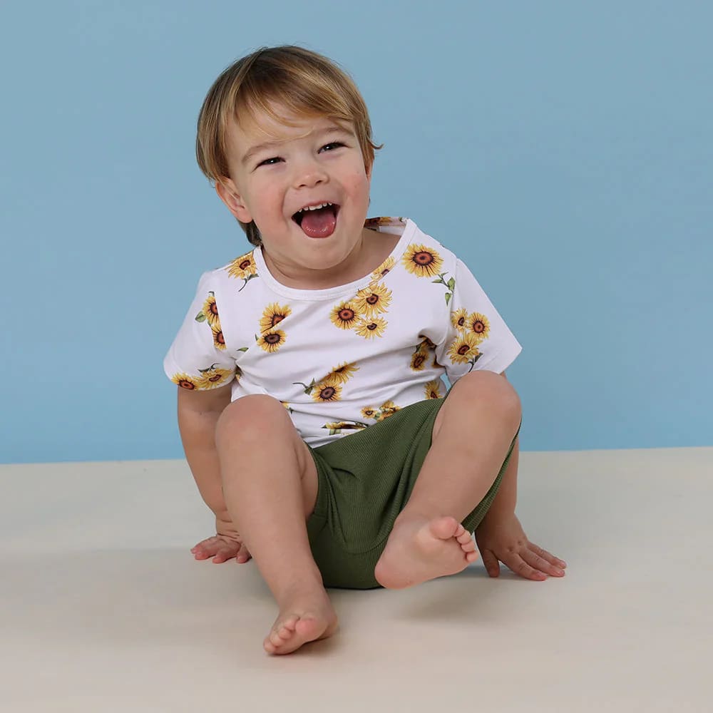 Sunflower Organic T-Shirt - Baby Boy Clothing