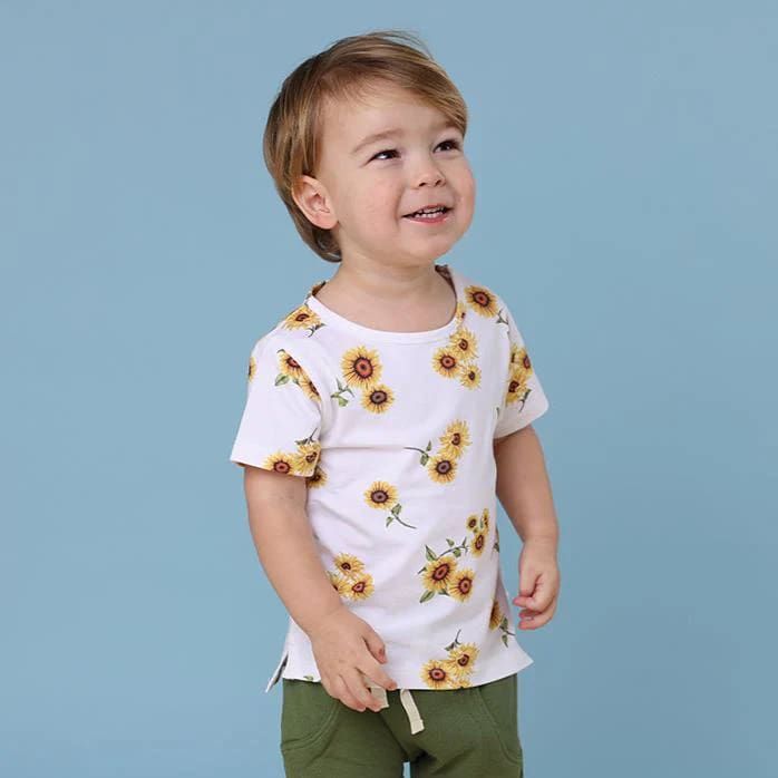 Sunflower Organic T-Shirt - Baby Boy Clothing