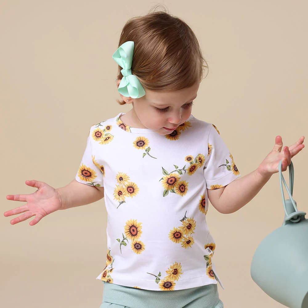 Sunflower Organic T-Shirt - Baby Boy Clothing