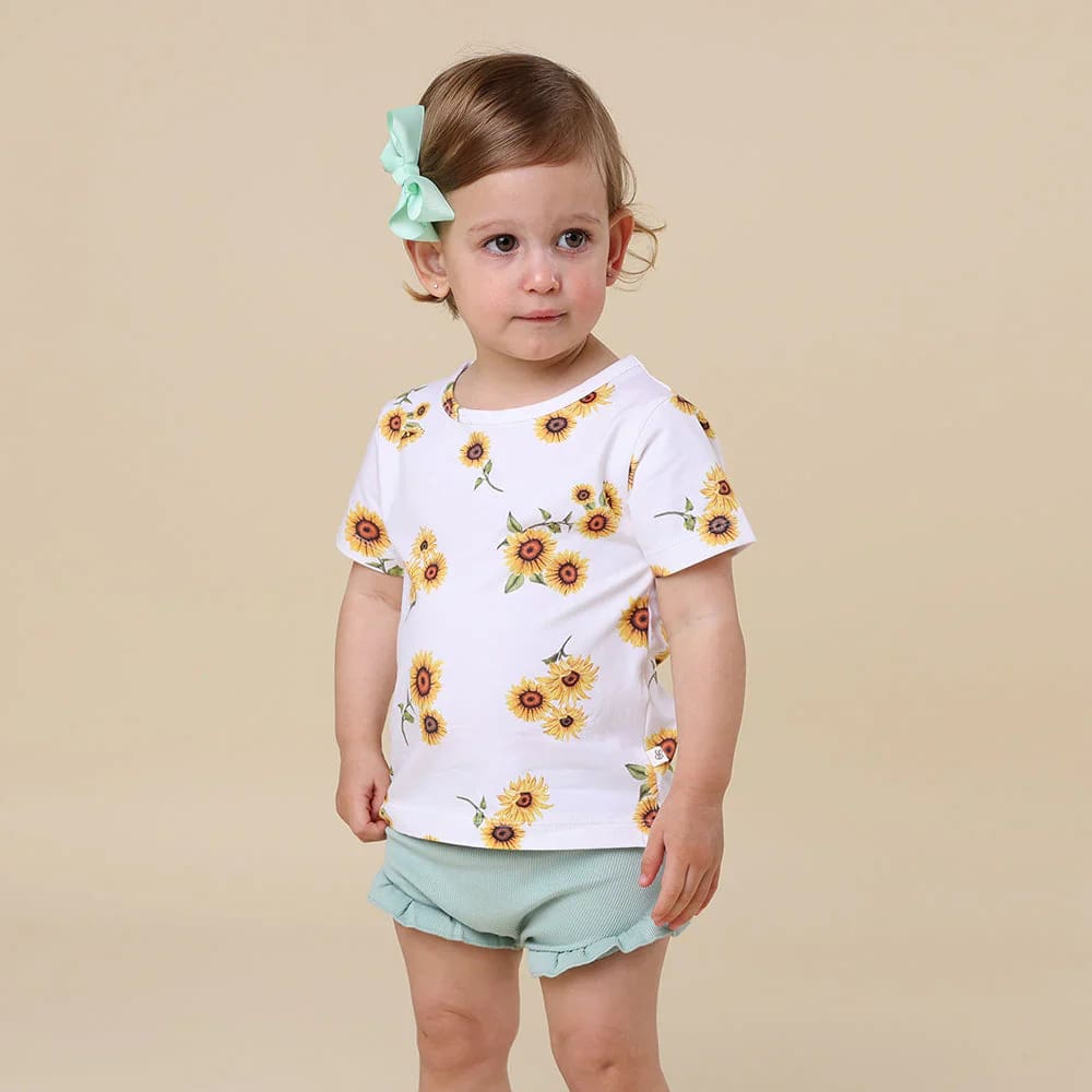 Sunflower Organic T-Shirt - Baby Boy Clothing